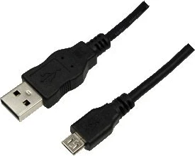 Kabllo LogiLink micro USB, 5.0m, e zezë