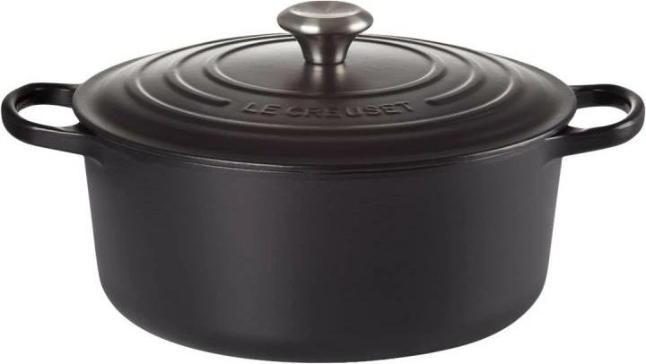 Kaserolë gize, Le Creuset, Signature Roaster Round 20 cm, e zezë (21177200000430)