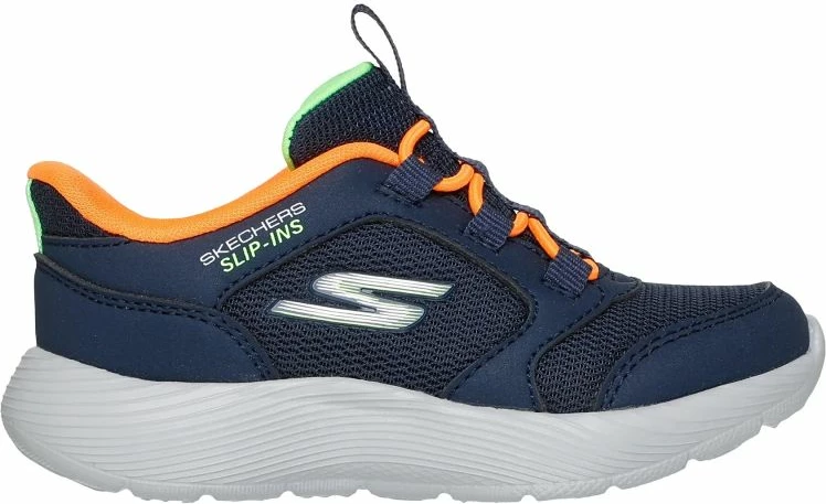 Atlete fëmijë Skechers, kaltër-portokalli