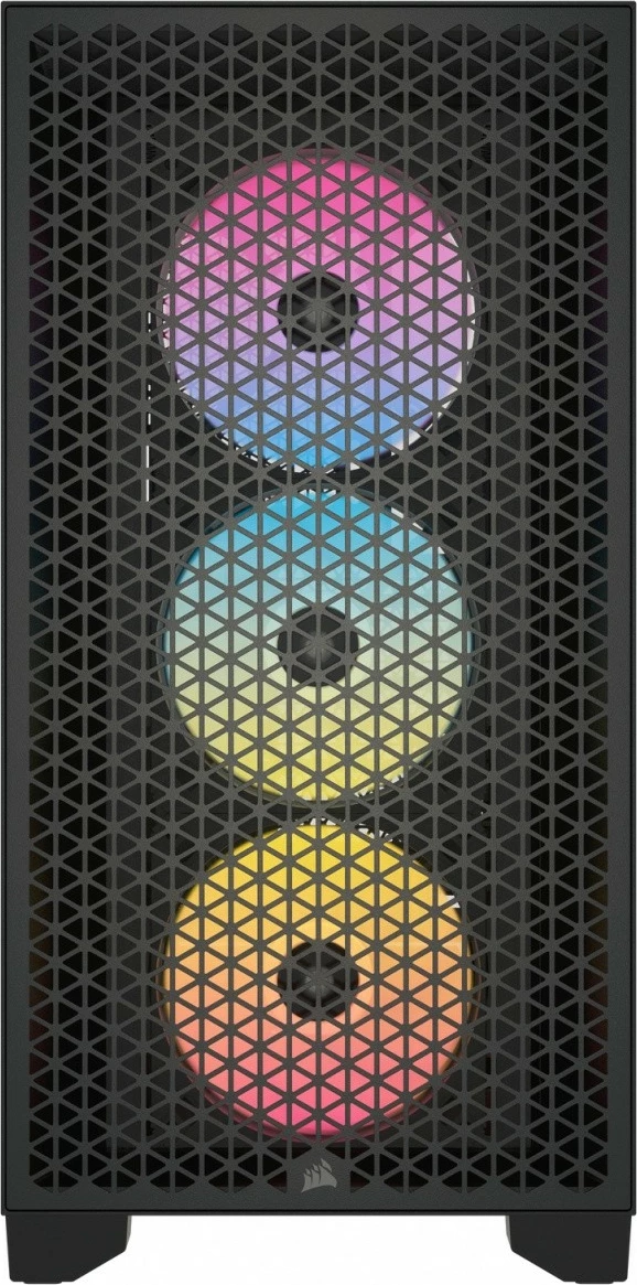 Kasë Corsair 3000D Airflow RGB TG, Midi Tower, e zezë