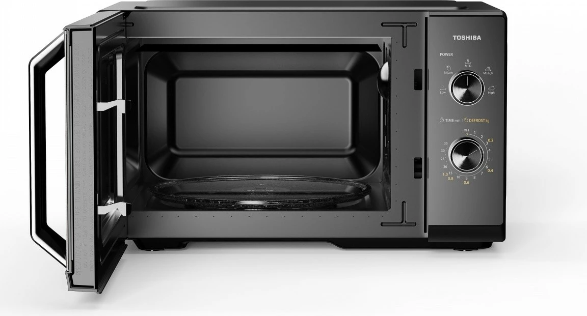 Mikrovalë Toshiba MW3-MM20PF(BK), 20L, 800W, e zezë, mirror finish