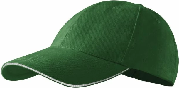 Kapelë Malfini Sandwich 6P, për meshkuj dhe femra, jeshile