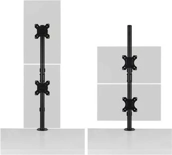 Mbajtëse tavoline vertikale për 2 monitorë Kensington K53802WW deri 32" VESA 75x75/100x100 e zezë