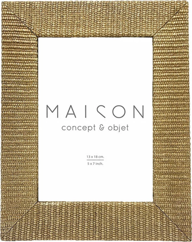 Kornizë foto Cilian, polirezina, ngjyrë ari, xham, 20x2x25 cm