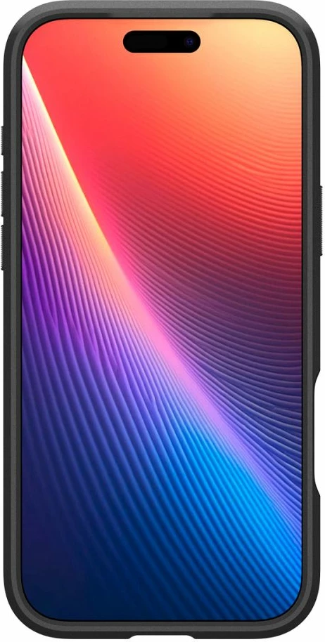 Mbështjellës MagSafe Spigen Optik Armor për iPhone 17 Pro Max me kapak rrëshqitës kamere TPU+PC i zi