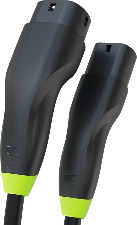 Kabëll karikimi për vetura elektrike Green Cell EVKABGC03, 5 m, i zi