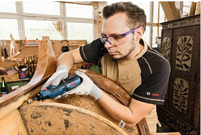 Multi-vegël Bosch GRO 12V-35 Professional, 12V, me bateri, shpejtësi të rregullueshme, zi/blu