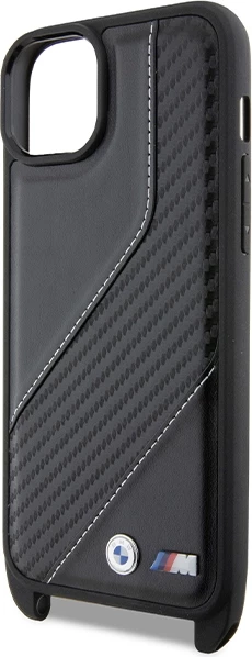 Mbështjellës BMW M Edition Carbon Stripe & Strap për iPhone 15/14/13, i zi