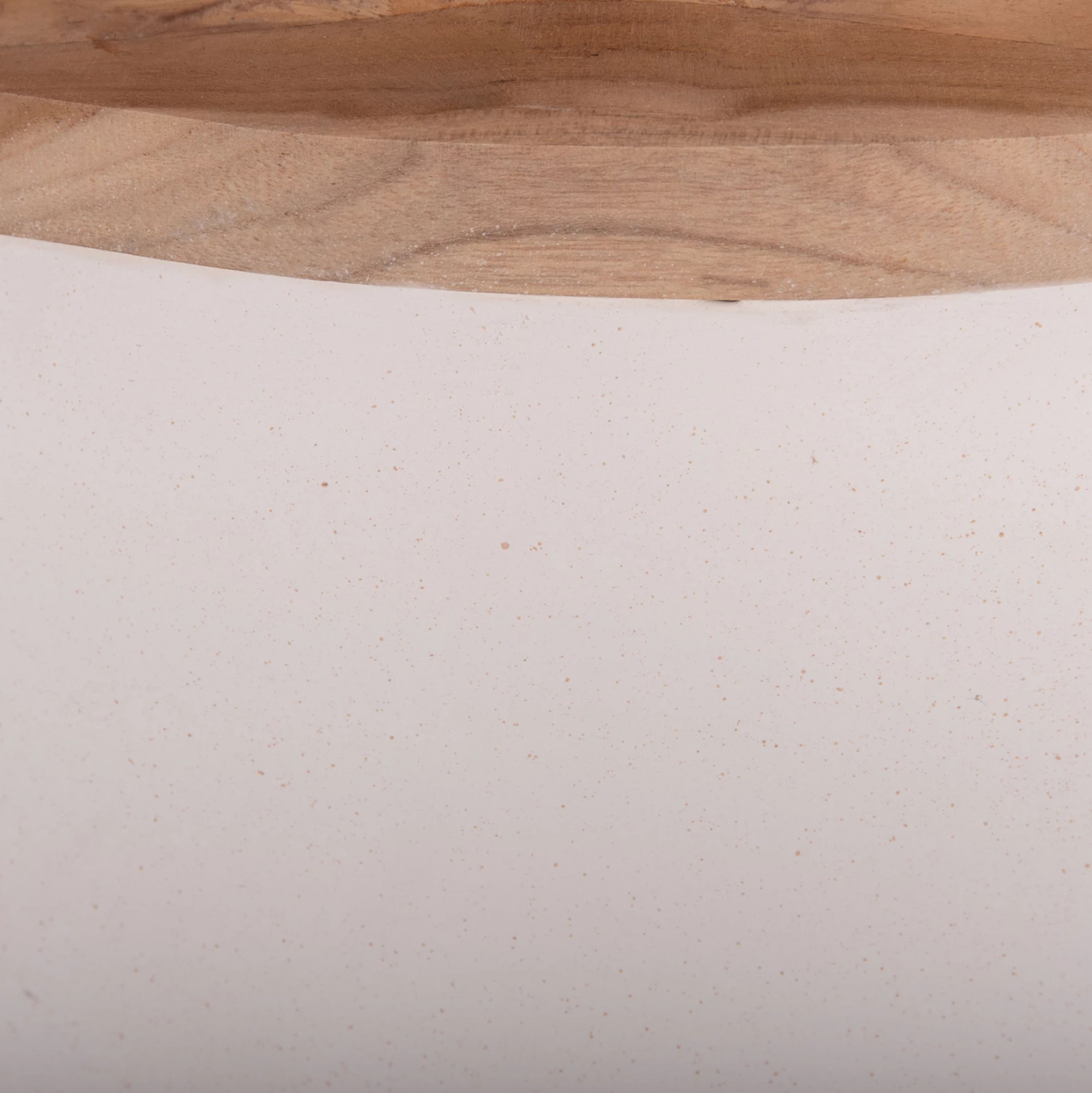 Vazo dekorative për dysheme, LINTER FH4662.02L, fibër-cement, ngjyrë e bardhë, dru tik, 41x47cm