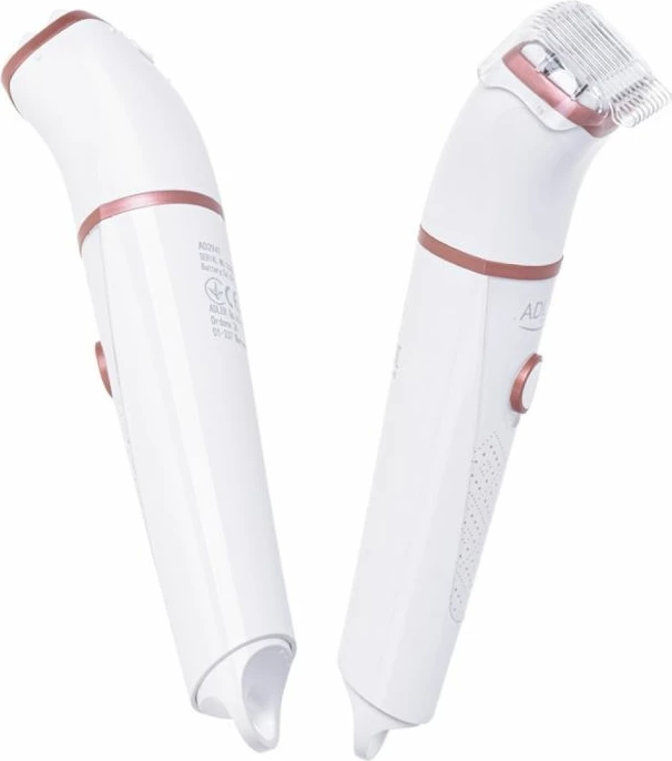 Makinë rroje për femra Adler AD 2941, wet/dry, IPX7, 2 koka, me krehër udhëzues + brushë pastrimi, e bardhë me detaje rozë