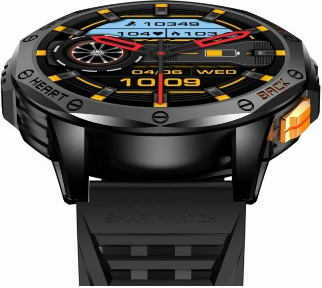 Smartwatch për meshkuj Gravity, rrip i zi dhe i kaltër