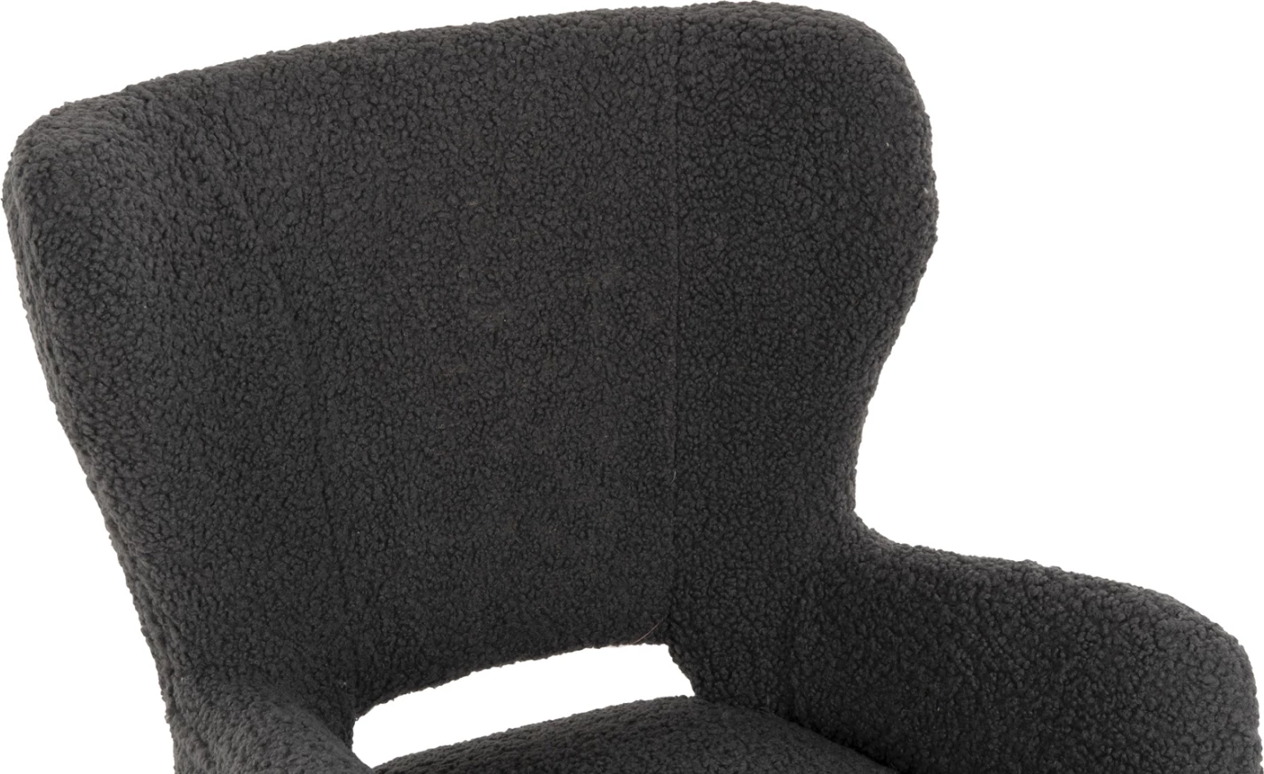 Fotelje MYLIE FH8394.21, pëlhurë boucle gri, 66x75x93H cm