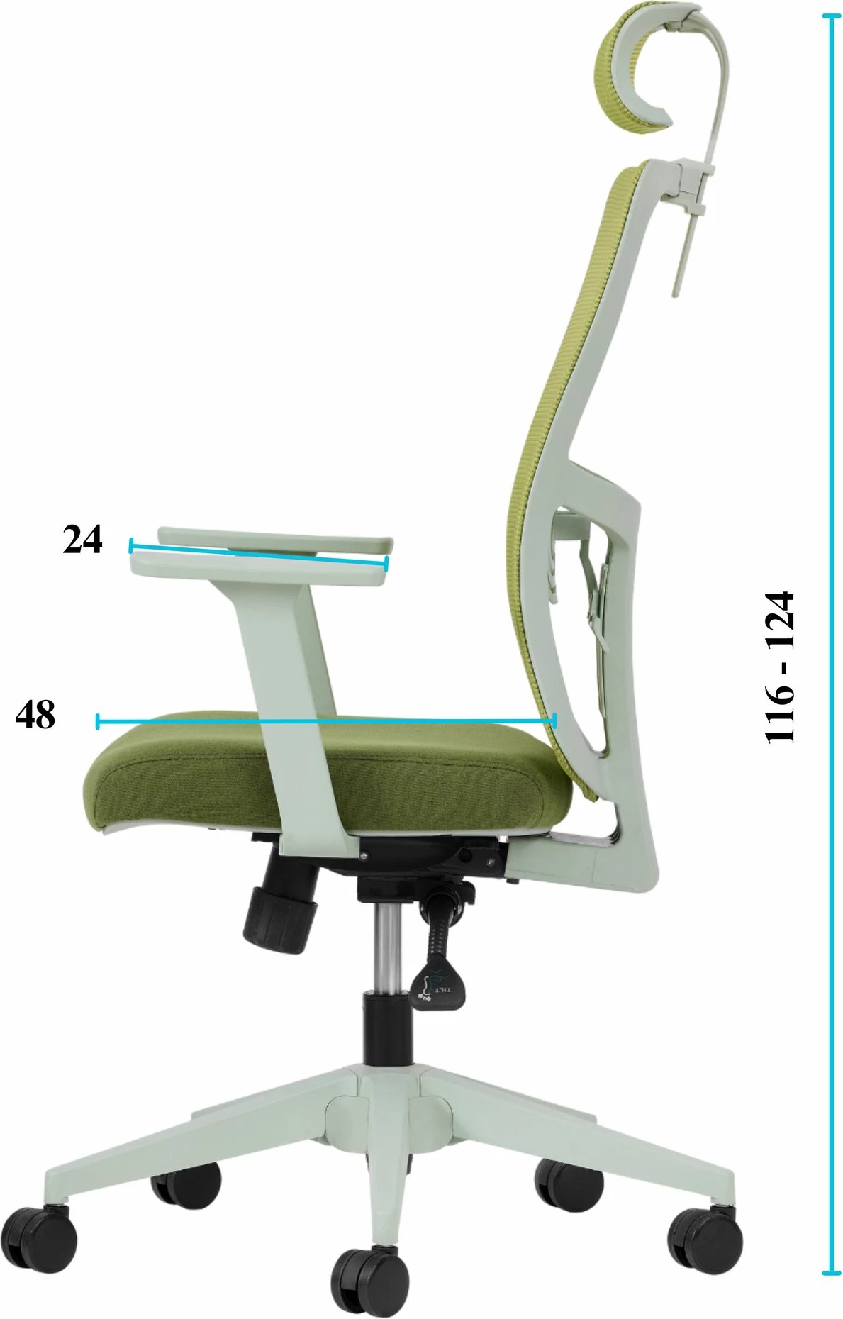 Set karrigash zyre (2 copë), Skye Decor, mbështetje mesit, 126, ngjyrë e gjelbër