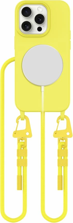 Mbështjellës Tech-Protect MagNecklace për iPhone 15 Plus/14 Plus, MagSafe, Verdhë