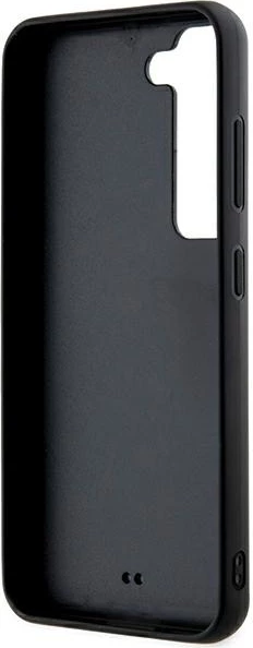 Mbështjellës Karl Lagerfeld 3D Rubber Glitter Logo për Samsung Galaxy S24, i zi