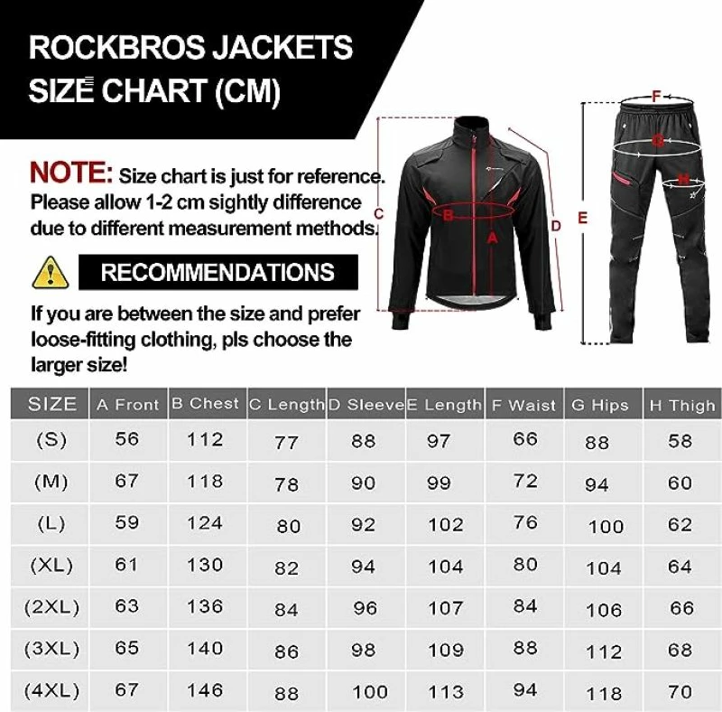 Jakne për meshkuj Rockbros, e zezë