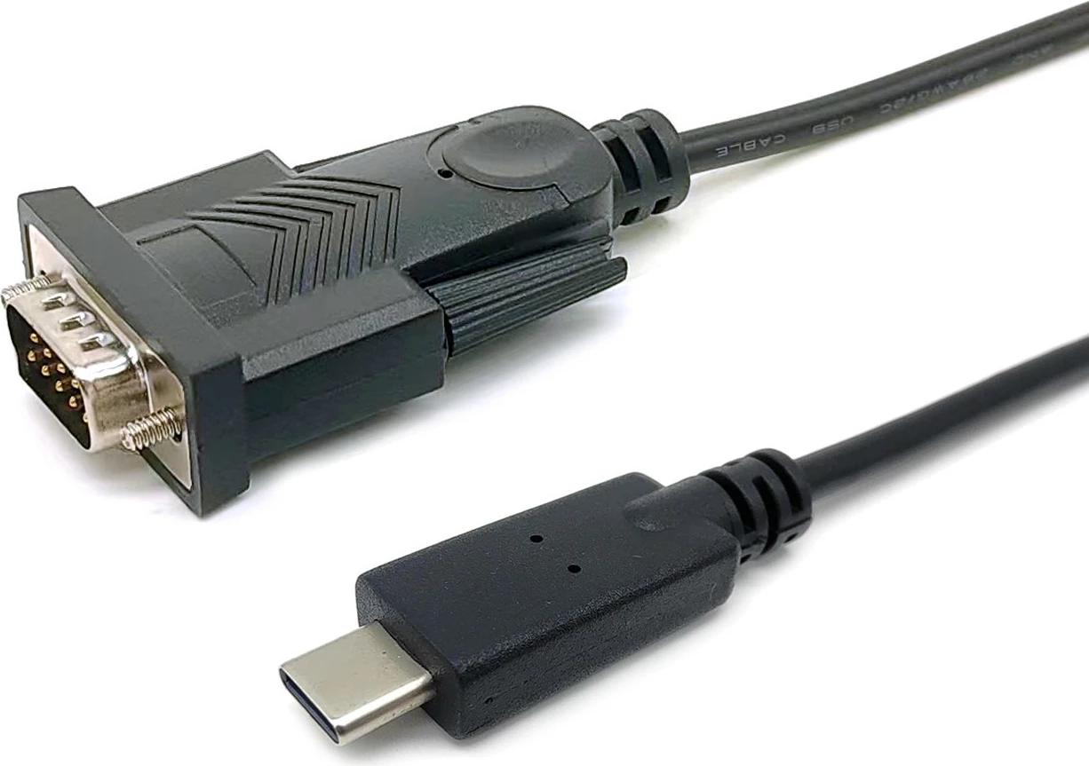 Kabëll USB-C në Serial DB9 Equip 1.5m, i zi