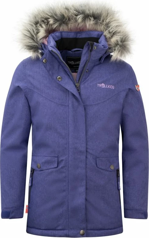 Pallto dimri për vajza Trollkids Oslo Coat XT, vjollcë