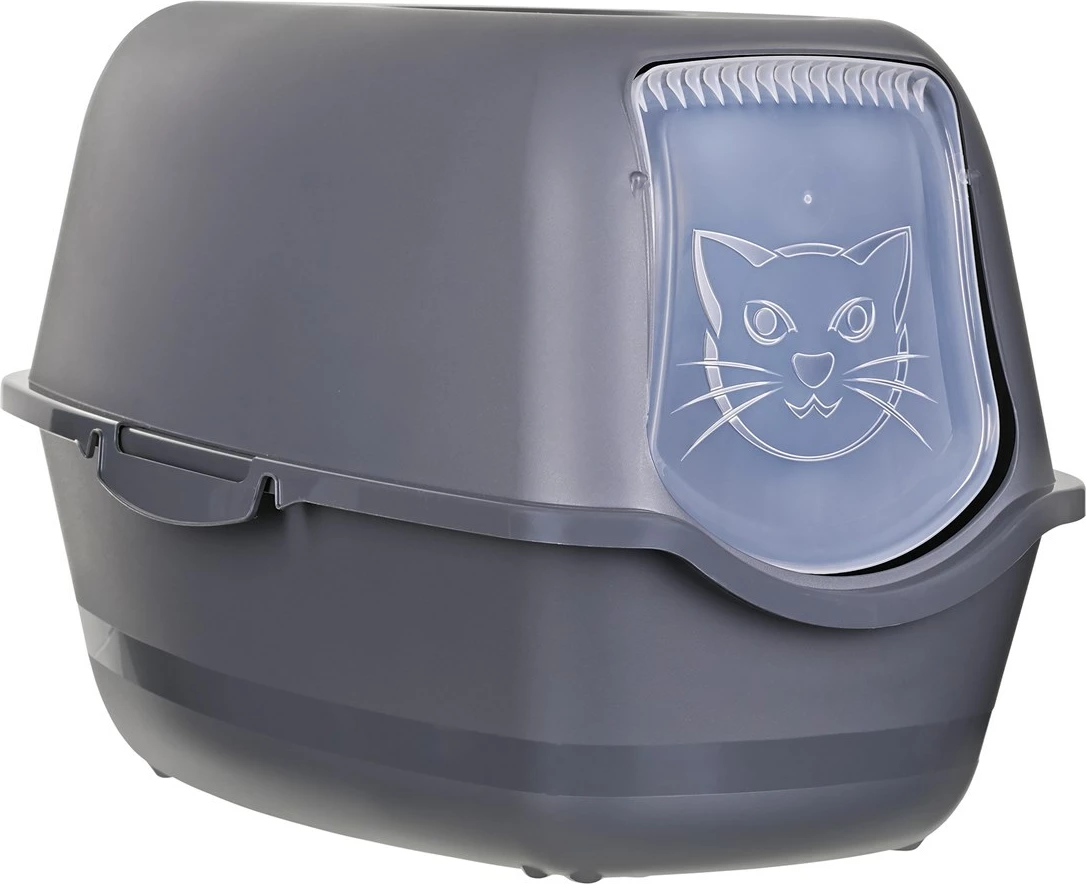 Kuti rëre për mace DIAMENTIQ BAYA, plastikë, 55.5x40x38.7 cm, antracit