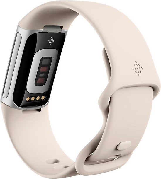 Smartwatch Fitbit Charge 6, AMOLED, GPS, NFC, 7 ditë bateri, bezhë