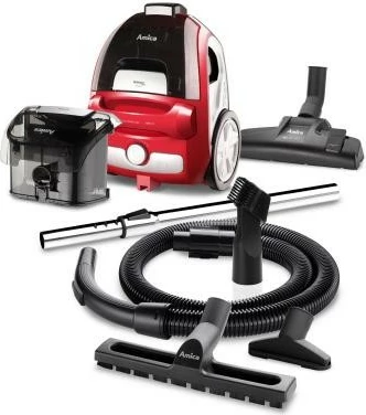 Fshesë me korrent pa qese Amica VM3044 BAGIO, 2L, 900W, E kuqe