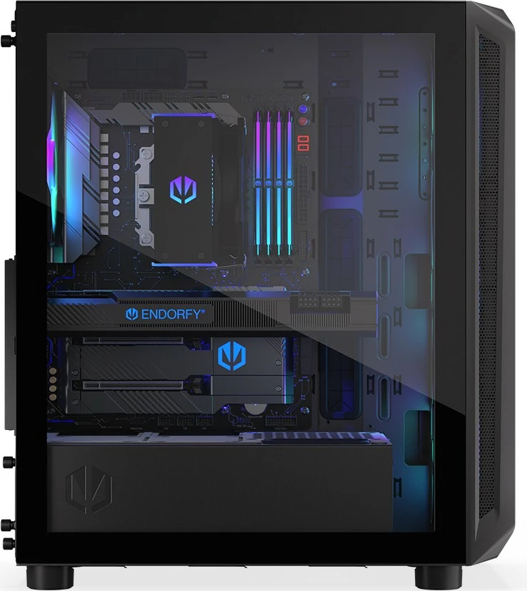 Kasë Endorfy Arx 500 ARGB EY2A011, Midi Tower, me 4 ventilatorë ARGB, e zezë