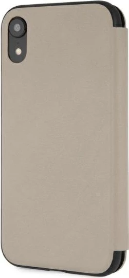 Mbështjellës BMW Logo Imprint për iPhone XR, lëkurë natyrale, Bezhë