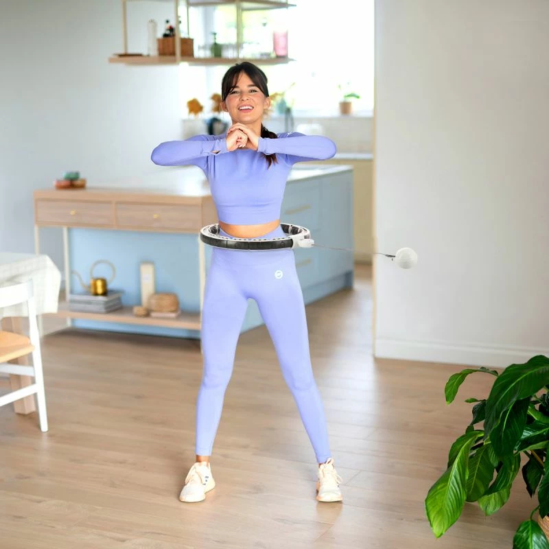 Hula hop HMS HHM16 me magnet dhe peshë, i bardhë me numërues