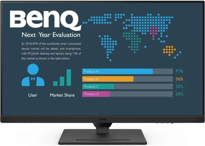 Monitor BenQ BL2490 24" LCD/TFT i rrafshët, e zezë