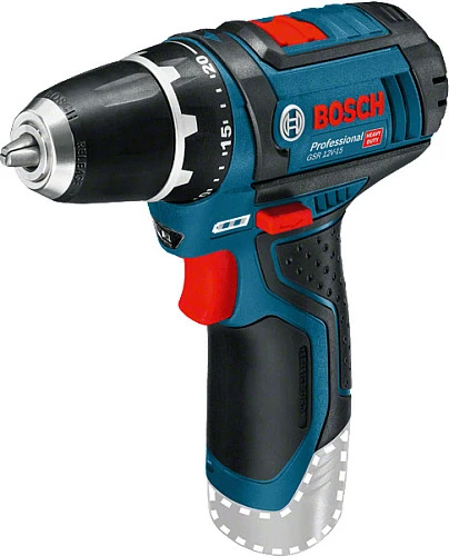 Pistoletë elektrike Bosch GSR 10.8-2-LI Professional, 10.8V, 2 shpejtësi, pa çelës, zi/blu/kuqe