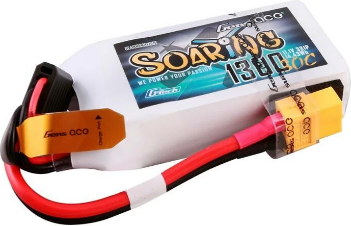 Bateri LiPo Gens ace G-Tech Soaring 1300mAh 11.1V 30C, e bardhë