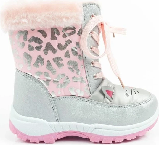 Çizme dimri për fëmijë Leomil, vajza, rozë/argjend