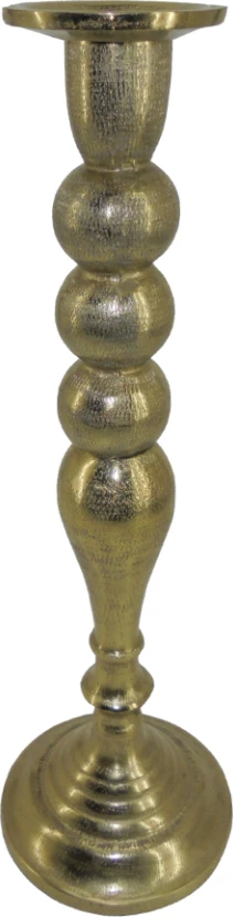 Mbajtëse qirinjsh Dazzle, alumin, ngjyrë ari, 15x15x46cm