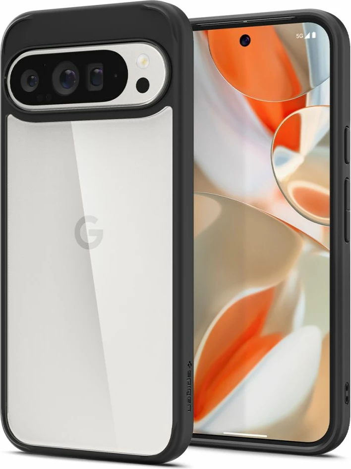 Mbështjellës Spigen Ultra Hybrid për Google Pixel 9 Pro XL, i zi