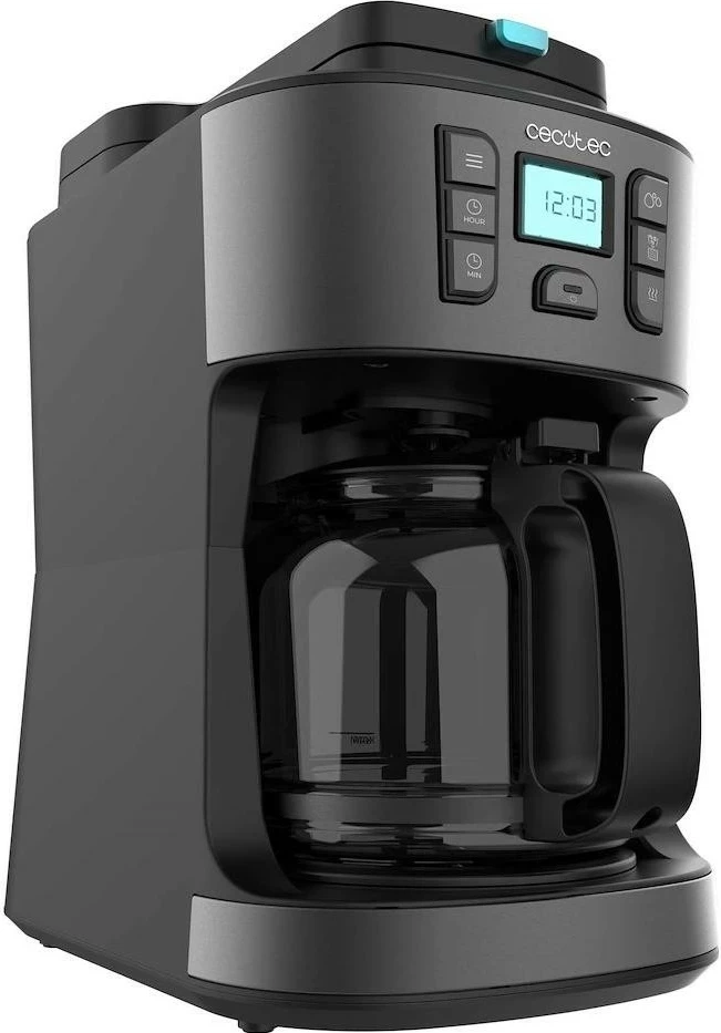 Aparat kafeje Cecotec Coffee 66 Grind & Drop, elektronik, 1L, zi