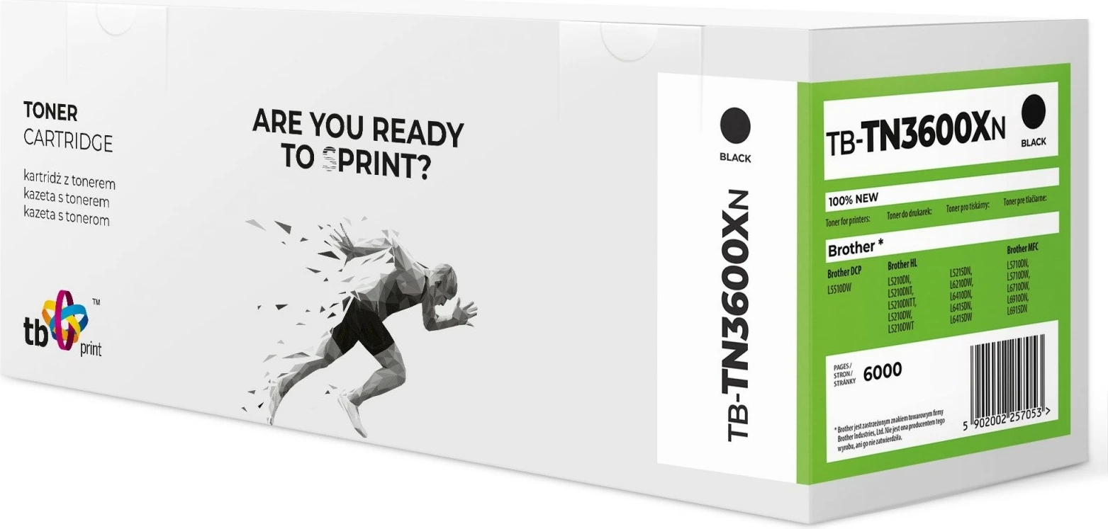 Toner TB Print TB-TN3600XN për Brother, i zi, 6000 faqe