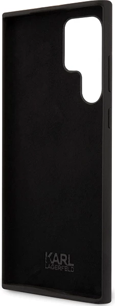 Mbështjellës Karl Lagerfeld Silicone Ikonik për Samsung Galaxy S24 Ultra, i zi