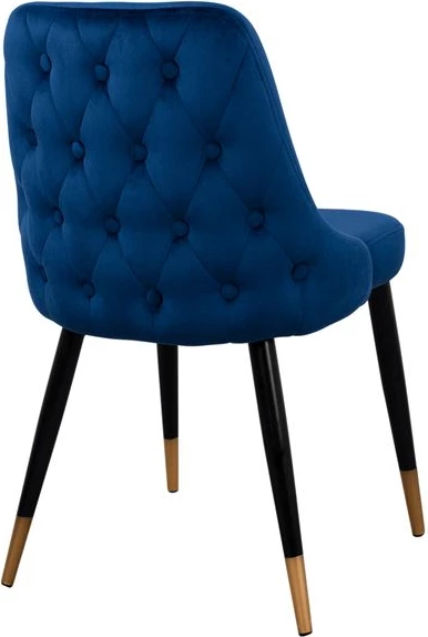 Karrige Serentiy FH8527.08 prej kadifeje blu me kornizë metalike 51x58x83 cm, set prej 2 copë