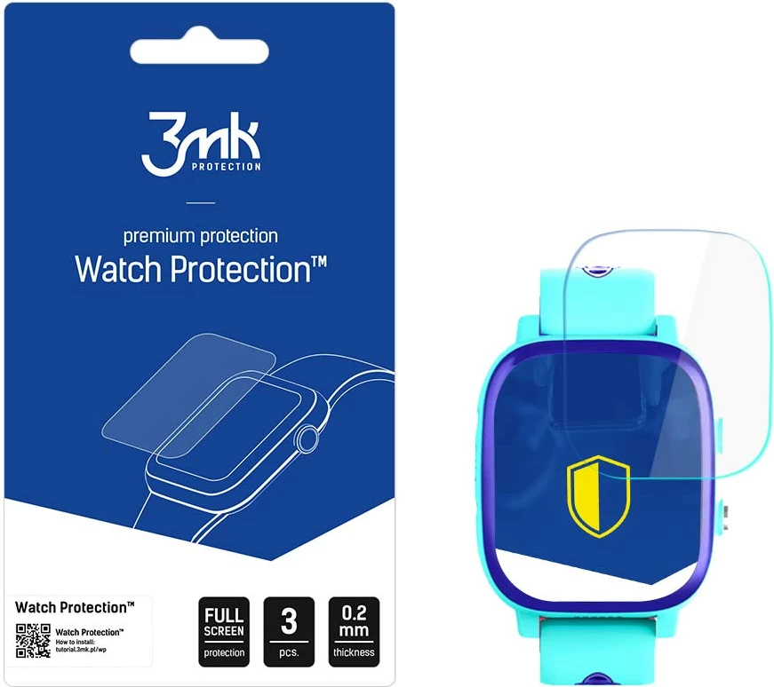 Folje mbrojtëse për smartwatch 3mk Protection Watch Protection ARC+, për Garett Kids Sun Pro, set prej 3 copë