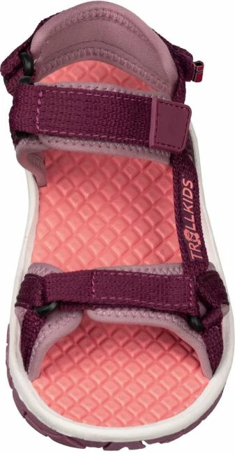 Sandale fëmijë Trollkids, mulberry/orchid