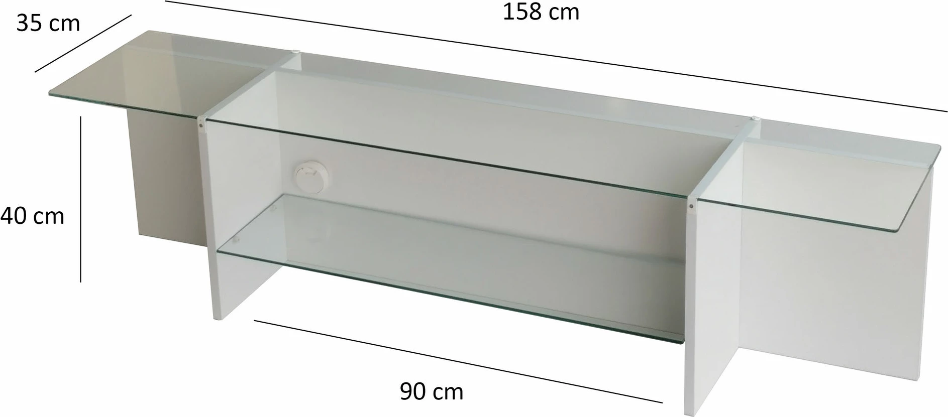 Komodë TV Hanah Home, Escape, e bardhë