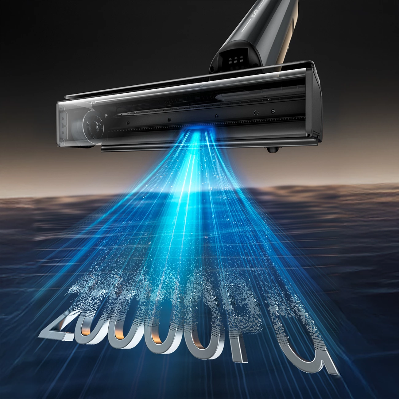 Fshesë elektrike në këmbë UWANT D700 me funksion larjeje dhe stacion karikimi, e bardhë