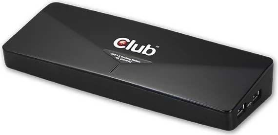 Docking station Club3D 4K USB3, 3xUSB3/HDMI/DP/DVI, e zezë