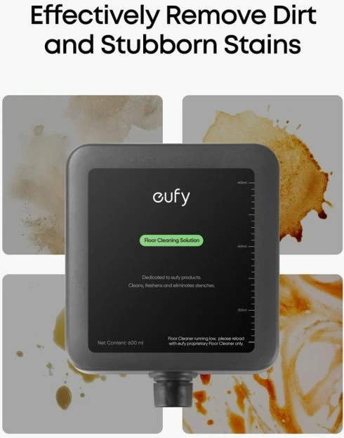 Solucion për pastrim dyshemeje eufy T291HA11 për Robot Vacuum Omni E25, 600 ml