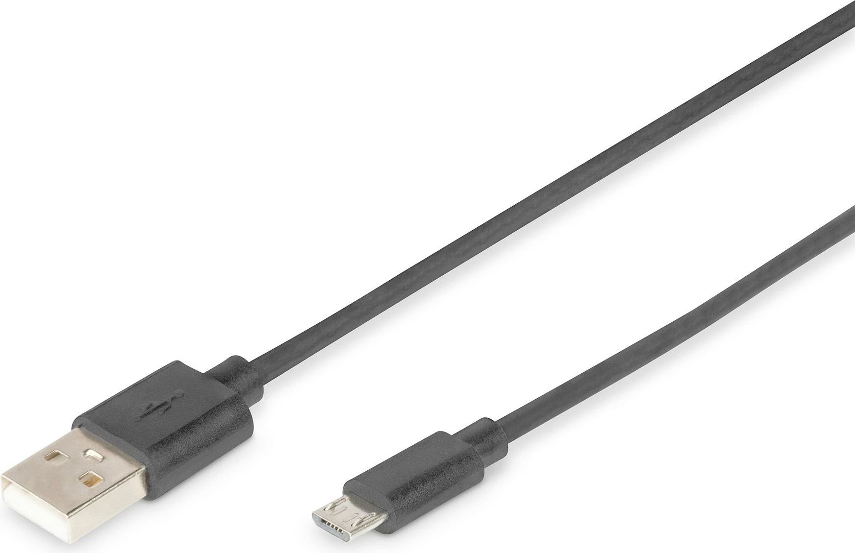 Kabllo USB Digitus 2.0, 1.8m, USB A në Micro-USB B, e zezë