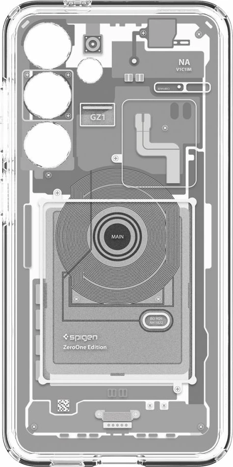 Mbështjellës Spigen Ultra Hybrid Zero One për Samsung Galaxy S24, Bardhë