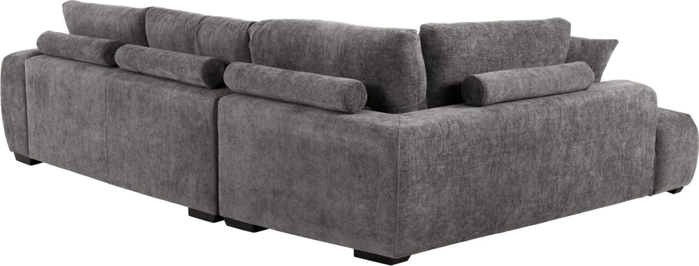 Këndi i divanit (majtas) COVEN FH3266.03L, pëlhurë gri e errët, 298x102-208x85H cm