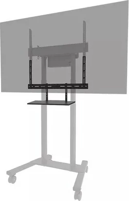 Raft videobar/raft tastiere Neomounts AV40-500BL, për ekrane 43-110″, VESA 200x200-800x800, ngarkesë 2.5 kg, çelik, zi