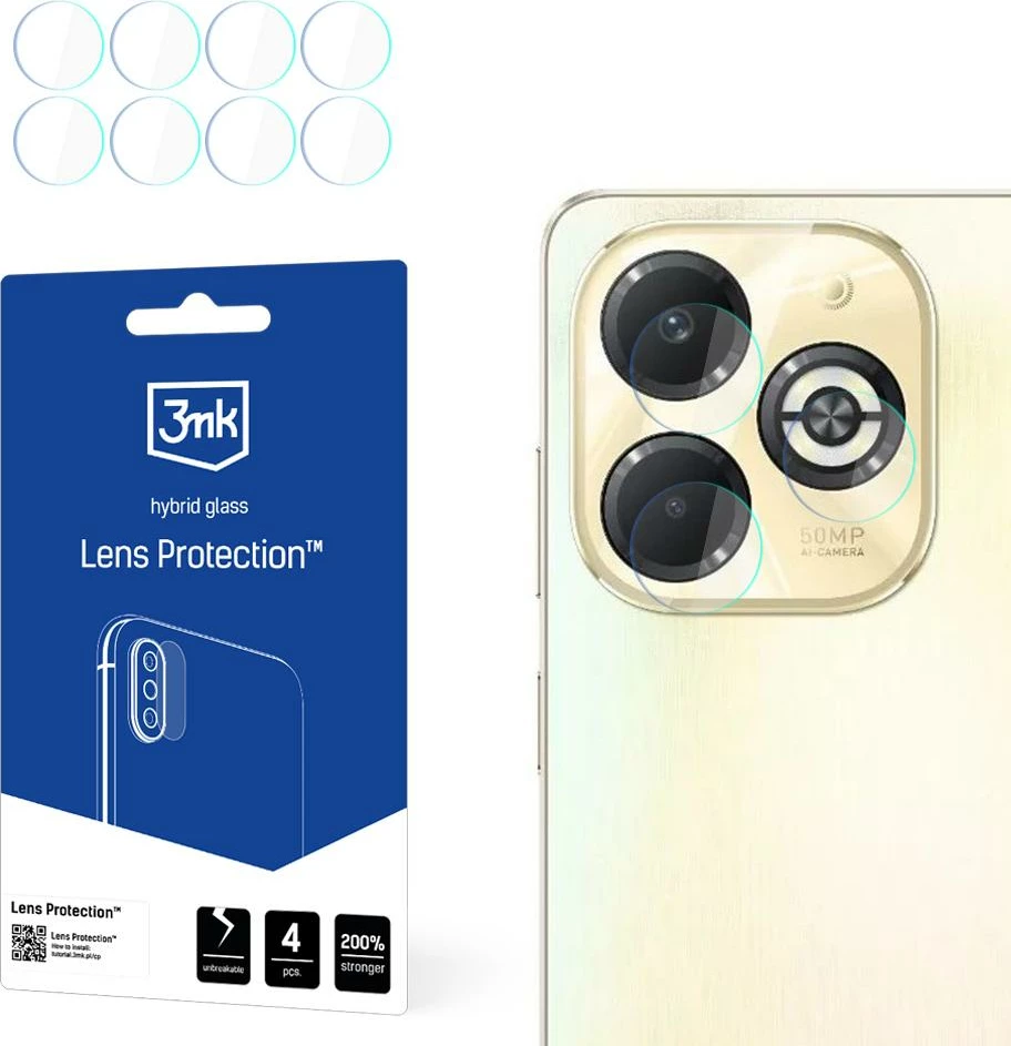 Mbrojtës xhami për lente 3mk Protection për Infinix Smart 8 Plus, set