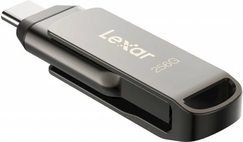 Pendrive Lexar Dual Drive D400, 256GB, USB-C/A 3.1, Gri